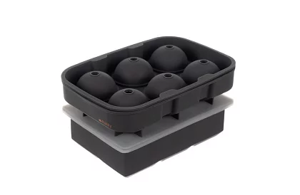 2 silikonowe formy na lód - kule i kostki XXL