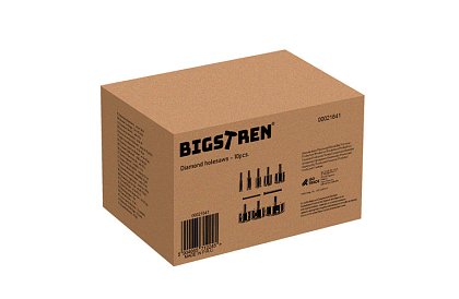 Wiertła diamentowe - zestaw 10 rozmiarów