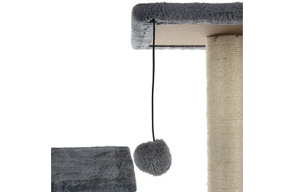 Szare drapaki dla kotów - 71 x 44 x 34 cm