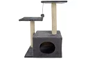 Szare drapaki dla kotów - 71 x 44 x 34 cm