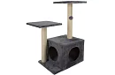 Szare drapaki dla kotów - 71 x 44 x 34 cm