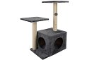 Szare drapaki dla kotów - 71 x 44 x 34 cm
