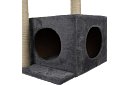 Szare drapaki dla kotów - 71 x 44 x 34 cm