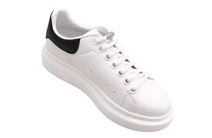 Elastyczne sznurówki do butów - bez wiązania - białe