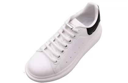 Elastyczne sznurówki do butów - bez wiązania - białe