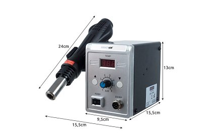 Stacja lutownicza na gorące powietrze 700W
