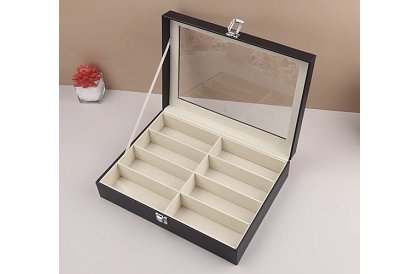 Organizator na okulary z 8 przegródkami