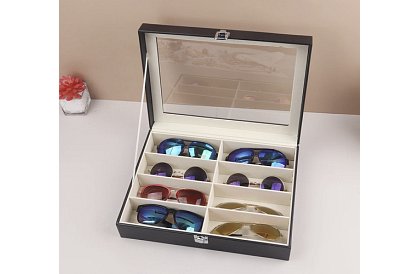 Organizator na okulary z 8 przegródkami