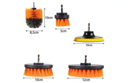 Zestaw szczotek do wiertarki – czyszczenie i polerowanie – 22 szt.