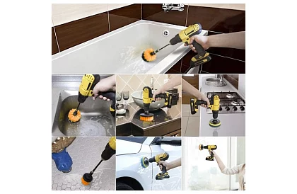 Zestaw szczotek do wiertarki – czyszczenie i polerowanie – 22 szt.