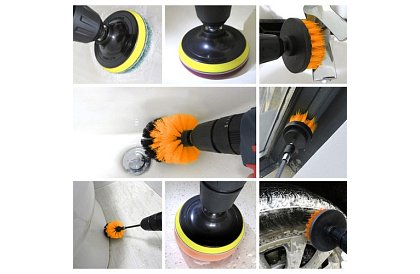 Zestaw szczotek do wiertarki – czyszczenie i polerowanie – 22 szt.