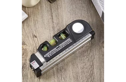 Laserowy poziomica z rozwijanym metrem – 250 cm