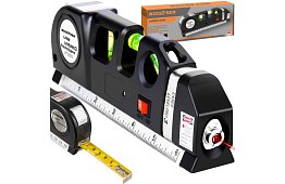 Laserowy poziomica z rozwijanym metrem – 250 cm