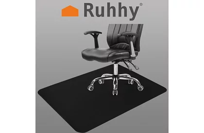 Podkład ochronny pod krzesło - 100 × 140 cm - czarny