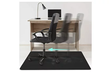 Podkład ochronny pod krzesło - 100 × 140 cm - czarny