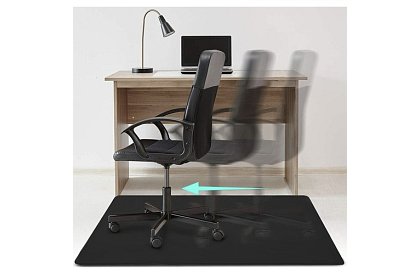 Podkład ochronny pod krzesło - 100 × 140 cm - czarny