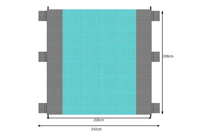 Matowa plażowa i piknikowa - 208x208cm