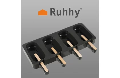 Silikonowa forma na lody + 50 patyczków