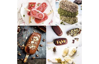 Silikonowa forma na lody + 50 patyczków