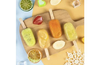 Silikonowa forma na lody + 50 patyczków