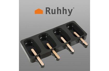 Silikonowa forma na lody + 50 patyczków