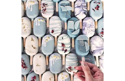 Silikonowa forma na lody + 50 patyczków