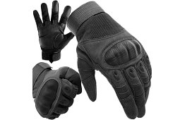 Rękawice taktyczne dotykowe - rozmiar XL - czarne