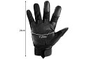 Rękawice taktyczne dotykowe - rozmiar XL - czarne