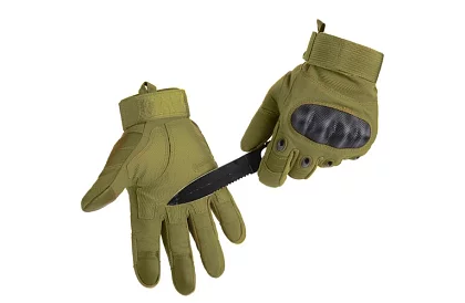 Rękawice taktyczne dotykowe - rozmiar L - khaki