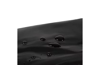 Silna czarna oversize peleryna