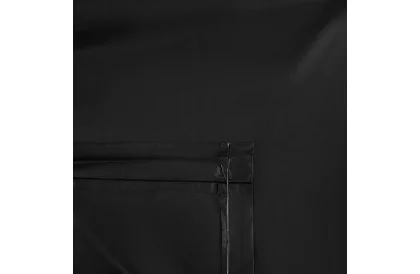 Silna czarna oversize peleryna