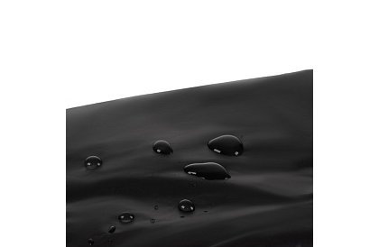 Silna czarna oversize peleryna