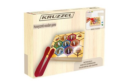 Złap pszczółkę – drewniana gra edukacyjna