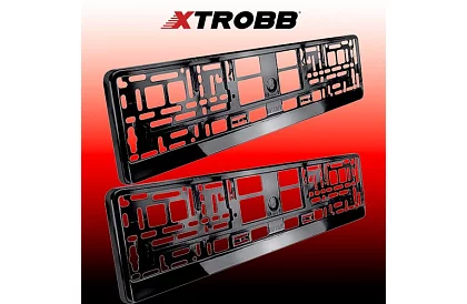 Rama pod SPZ – czarny – 2 sztuki