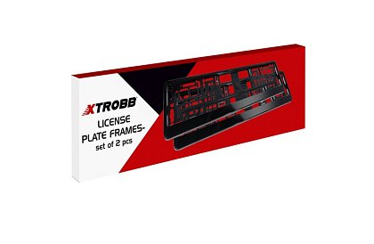 Rama pod SPZ – czarny – 2 sztuki