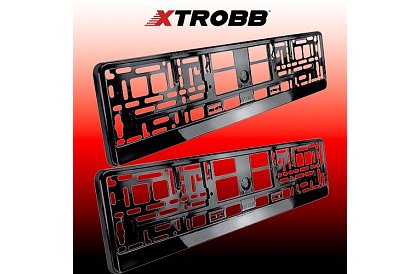 Rama pod SPZ – czarny – 2 sztuki