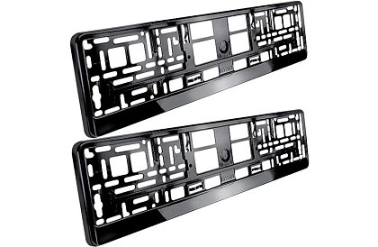 Rama pod SPZ – czarny – 2 sztuki