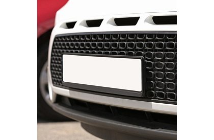 Rama pod SPZ – czarny – 2 sztuki