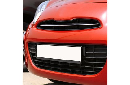 Rama pod SPZ – czarny – 2 sztuki