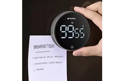 LCD minutnik kuchenny z magnesem