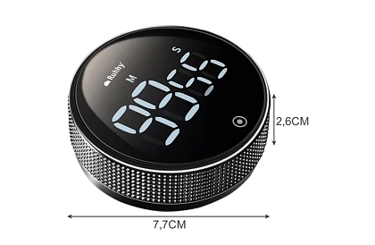 LCD minutnik kuchenny z magnesem