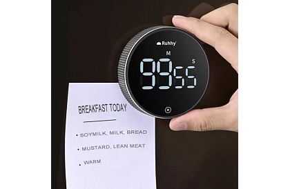 LCD minutnik kuchenny z magnesem
