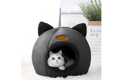 Pluszowa budka z uszami - buda