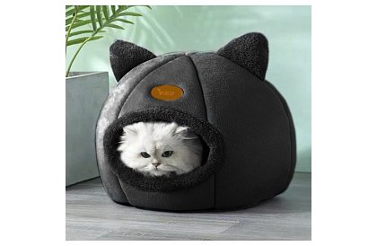 Pluszowa budka z uszami - buda