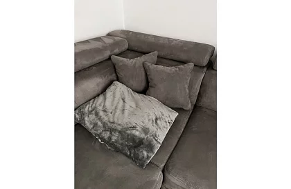 Miękka ciepła mocna kołdra 200x160 cm - szara