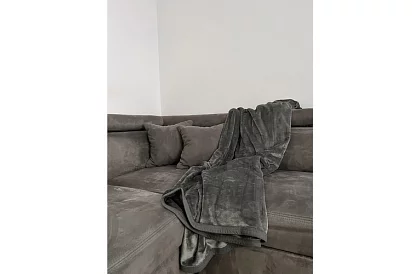 Miękka ciepła mocna kołdra 200x160 cm - szara
