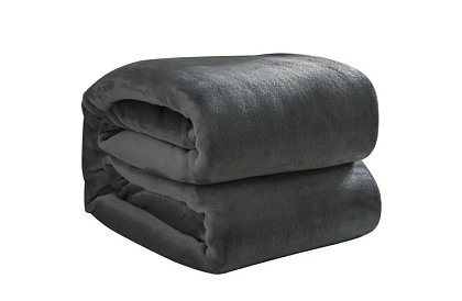 Miękka ciepła mocna kołdra 200x160 cm - szara