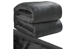 Miękka ciepła mocna kołdra 200x160 cm - szara