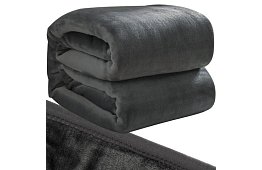 Miękka ciepła mocna kołdra 200x160 cm - szara