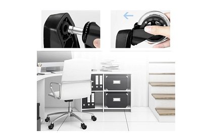 Zapasowe gumowe kółka do krzeseł – zestaw 5 szt.